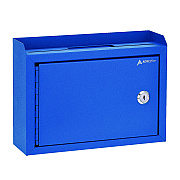 AdirOffice Medium Size Steel Multi-Purpose Secure Drop Box, 9.8 x 3.4 x 7.5, Blue (ALHI63102BLU)