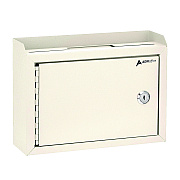 AdirOffice Medium Size Steel Multi-Purpose Secure Drop Box, 9.8 x 3.4 x 7.5, White (ALHI63102WHI)