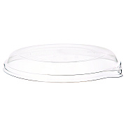 Eco-Products WorldView RPET Lids, Fits 9" Round Shallow Bowls, Clear, 300/Carton (ECOEPSCR9LID)