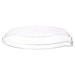 Eco-Products WorldView RPET Lids, Fits 9" Round Shallow Bowls, Clear, 300/Carton (ECOEPSCR9LID)