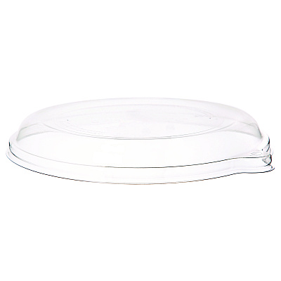 Eco-Products WorldView RPET Lids, Fits 9" Round Shallow Bowls, Clear, 300/Carton (ECOEPSCR9LID)