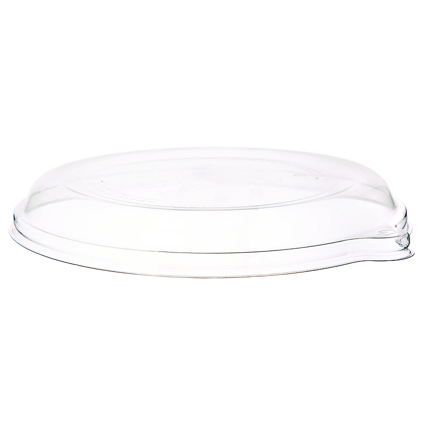 Eco-Products WorldView RPET Lids, Fits 9" Round Shallow Bowls, Clear, 300/Carton (ECOEPSCR9LID)