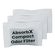 HLS Commercial AbsorbX Compact Odor Filter, 0.03 lb Bag, Unscented, 3/Pack (HLMHLS08CF3)