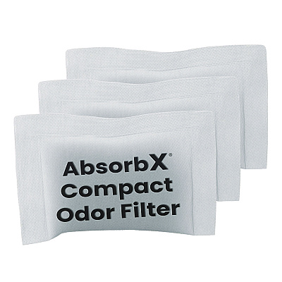 HLS Commercial AbsorbX Compact Odor Filter, 0.03 lb Bag, Unscented, 3/Pack (HLMHLS08CF3)