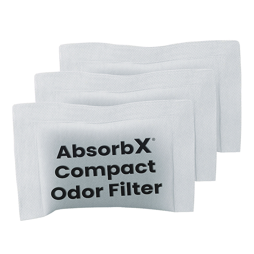 HLS Commercial AbsorbX Compact Odor Filter, 0.03 lb Bag, Unscented, 3/Pack (HLMHLS08CF3)