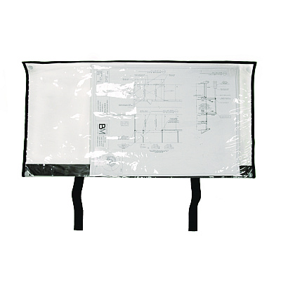 AdirOffice Large Document Protection Blueprint Plan Holder, Holds Plans 18" x 36", Clear (ALHIPS1836)