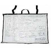 AdirOffice Large Document Protection Blueprint Plan Holder, Holds ARCH D (24" x 36"), Clear (ALHIPS2436)