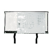 AdirOffice Large Document Protection Blueprint Plan Holder, Holds ARCH E (36" x 48"), Clear (ALHIPS3648)