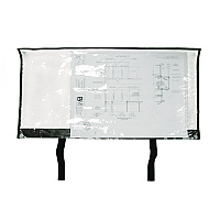 AdirOffice Large Document Protection Blueprint Plan Holder, Holds ARCH E (36" x 48"), Clear (ALHIPS3648)