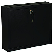 AdirOffice Large Size Steel Multi-Purpose Secure Drop Box, 12 x 3 x 10, Black (ALHI63103BLK)