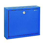 AdirOffice Large Size Steel Multi-Purpose Secure Drop Box, 12 x 3 x10, Blue (ALHI63103BLU)