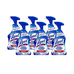 LYSOL Disinfectant Power Bathroom Foamer, Liquid, Unscented, 22 oz Trigger Spray Bottle, 6/Carton (RAC90036CT)