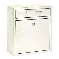 AdirOffice Medium Ultimate Wall Mounted Mail Box, 10.4 x 4.5 x 12, White (ALHI63105WHI)