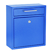 AdirOffice Medium Ultimate Wall Mounted Mail Box, 10.4 x 4.5 x 12, Blue (ALHI63105BLU)