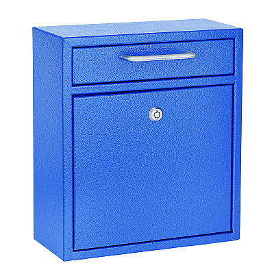 AdirOffice Medium Ultimate Wall Mounted Mail Box, 10.4 x 4.5 x 12, Blue (ALHI63105BLU)