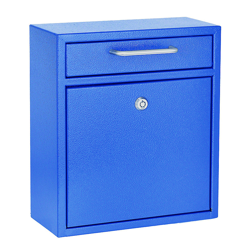 AdirOffice Medium Ultimate Wall Mounted Mail Box, 10.4 x 4.5 x 12, Blue (ALHI63105BLU)