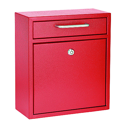 AdirOffice Medium Ultimate Wall Mounted Mail Box, 10.4 x 4.5 x 12, Red (ALHI63105RED)