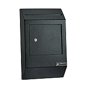 AdirOffice Heavy-Duty Weatherproof Secured Secure Drop Box, 10 x 4 x 16.3, Black (ALHI63113BLK)
