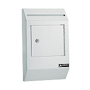 AdirOffice Heavy-Duty Weatherproof Secured Secure Drop Box, 10 x 4 x 16.3, White (ALHI63113WHI)