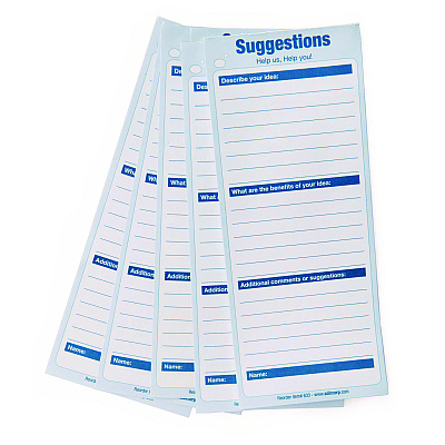 AdirOffice Suggestion Cards, 8.5 x 4, White, 50/Pack (ALHI63350)