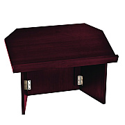 AdirOffice Foldable Tabletop Podium Lectern Speaker Stand, 27 x 16 x 19, Mahogany (ALHI66105MA)