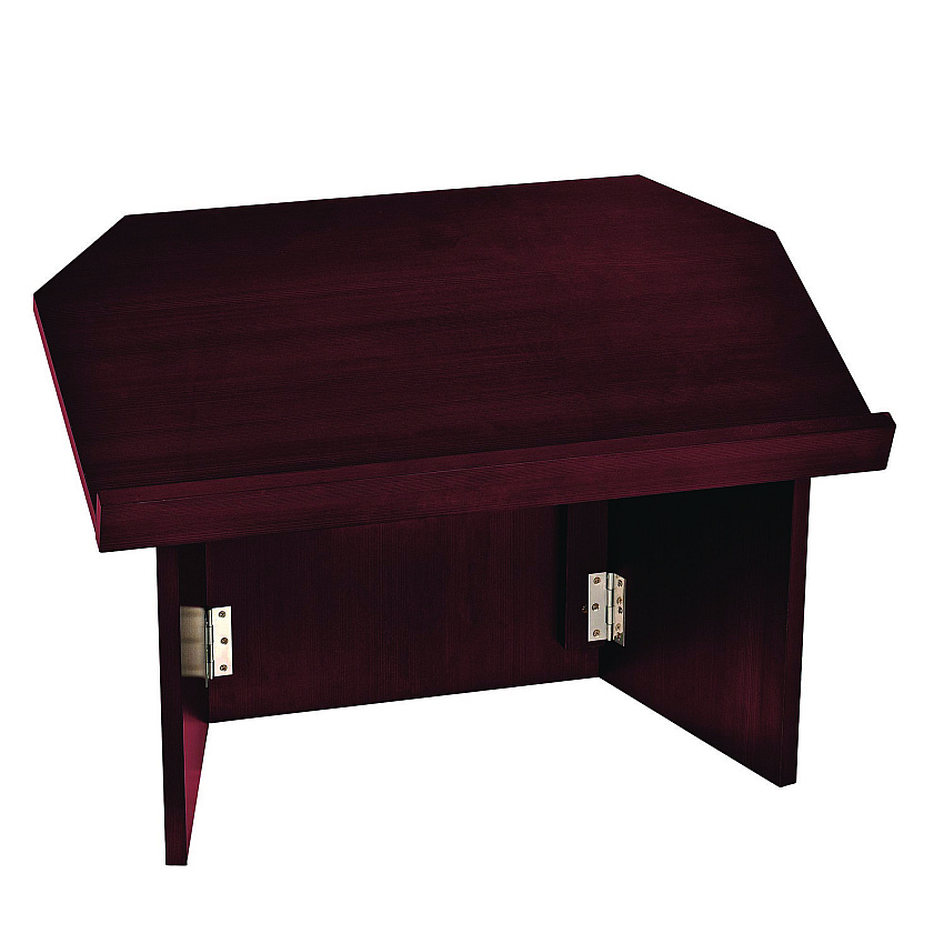 AdirOffice Foldable Tabletop Podium Lectern Speaker Stand, 27 x 16 x 19, Mahogany (ALHI66105MA)