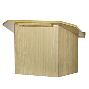 AdirOffice Foldable Tabletop Podium Lectern Speaker Stand, 27 x 16 x 19, Medium Oak (ALHI66105MEO)