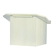 AdirOffice Foldable Tabletop Podium Lectern Speaker Stand, 27 x 16 x 19, White (ALHI66105WHI)