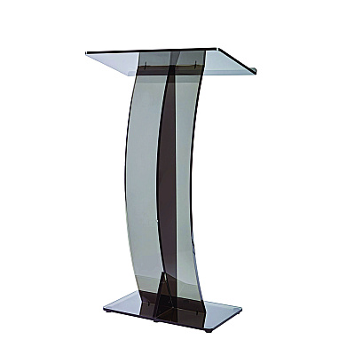 AdirOffice Acrylic Slanted Podium Lectern Speaker Stand, 26.75 x 12.5 x 47, Black (ALHI66103BLK)