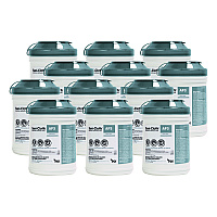 Sani Professional Sani-Cloth AF3 Germicidal Disposable Wipes, 6 x 6.75, White, 160 Wipes/Canister, 12 Canisters/Carton (NICP13872)