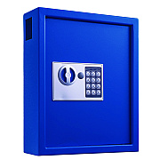 AdirOffice Steel Digital Lock Key Cabinet, 40-Key, 13 x 4 x 14.3, Stainless Steel 304, Blue (ALHI68040BLU)
