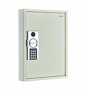 AdirOffice Steel Digital Lock Key Cabinet, 60-Key, 13 x 2.6 x 17, Stainless Steel 304, White (ALHI68060WHI)