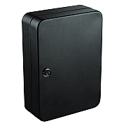 AdirOffice Steel Secure Key Cabinet with Key Lock, 48-Key, 7.1 x 3.1 x 10, Stainless Steel 304, Black (ALHI68148BLK)