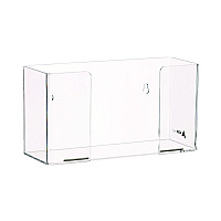 AdirMed Acrylic Glove Dispenser, Single Box Capacity, 10.2 x 3.5 x 5.3, Clear (ALHI90201)