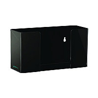 AdirMed Acrylic Glove Dispenser, Single Box Capacity, 10.2 x 3.5 x 5.3, Black (ALHI90201BLK)