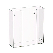 AdirMed Acrylic Glove Dispenser, Double Box Capacity, 10.2 x 3.5 x 10.8, Clear (ALHI90202)