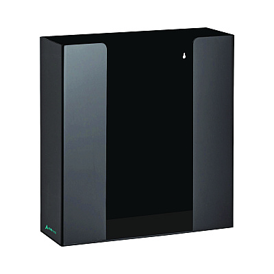 AdirMed Acrylic Glove Dispenser, Double Box Capacity, 10.2 x 3.5 x 10.8, Black (ALHI90202BLK)