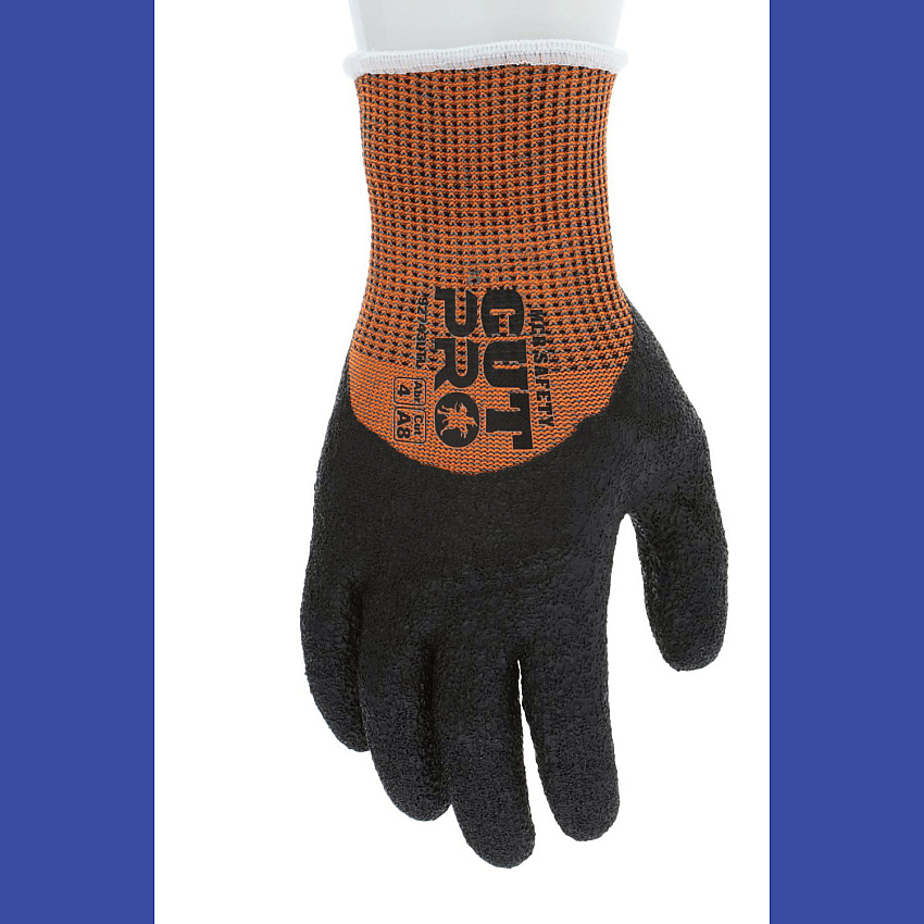 MCR Safety Cut Pro 92743LT Gloves, 10" Long, Large, Black/Orange, 12 Pairs (92743LTL)
