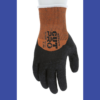 MCR Safety Cut Pro 92743LT Gloves, 10" Long, Medium, Black/Orange, 12 Pairs (92743LTM)