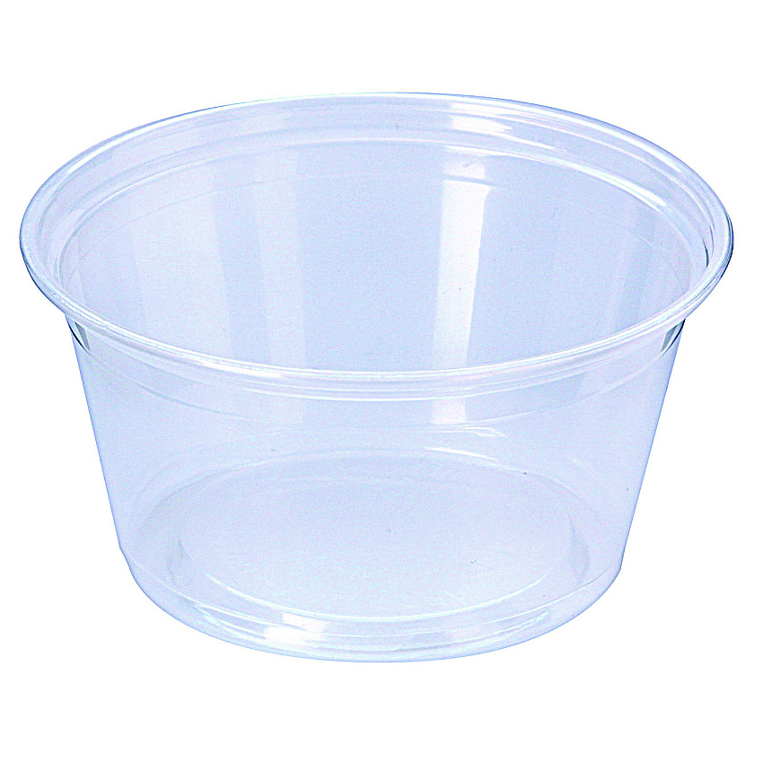 Fabri-Kal Microwavable Deli Containers, 5 oz, 3.6 Diameter x 1.8 h, Clear, Plastic, 1,000/Carton (FABPK5SC)