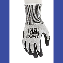 MCR Safety Cut Pro 92754BP Gloves, 10" Long, Large, Black/Gray, 12 Pairs (92754BPL)