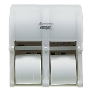 Georgia Pacific Professional Compact Quad Vertical 4-Roll Coreless Tissue Dispenser, 12.06 x 8 x 14.44, White (GPC56747A)