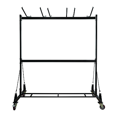 AdirOffice Folding Chair and Table Combo Cart, Metal, 600 lb Capacity, 33.7 x 65 x 67, Black (ALHI69001)