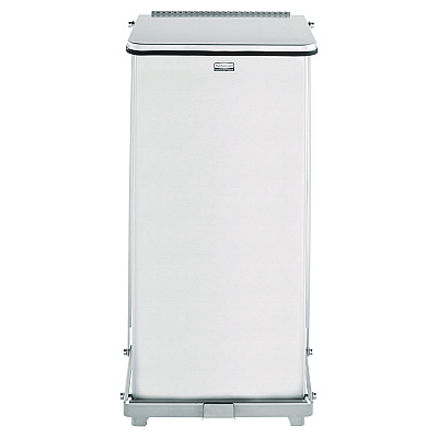 Rubbermaid Commercial Defenders Heavy-Duty Steel Step Can, 6.5 gal, Stainless Steel (RCPST12SSPL)