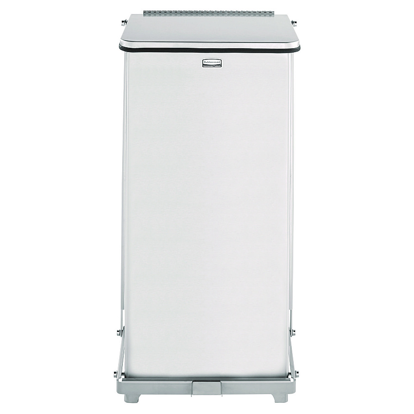 Rubbermaid Commercial Defenders Heavy-Duty Steel Step Can, 6.5 gal, Stainless Steel (RCPST12SSPL)