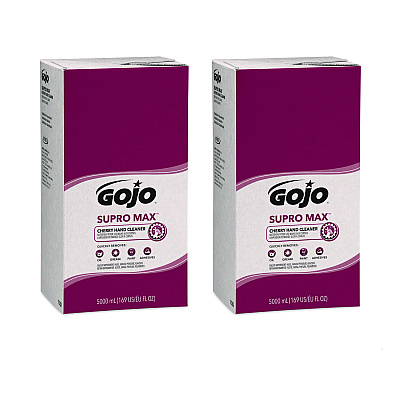 GOJO SUPRO MAX Hand Cleaner Refill, Cherry Scent, 5,000 mL, 2/Carton (GOJ758202)