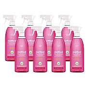 Method All Surface Cleaner, Pink Grapefruit, 28 oz Spray Bottle, 8/Carton (377544CT)