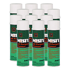 Misty All-Purpose Cleaner, Mint Scent, 19 oz Aerosol Spray, 12/Carton (AMR1001592)