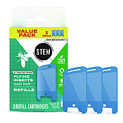 SC Johnson STEM Light Trap Refills, 3 Refills/Pack, 8 Packs/Carton (372883)