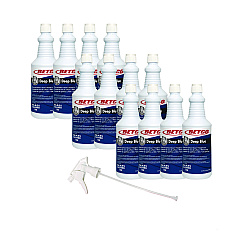 Betco Deep Blue Glass and Surface Cleaner, Ammonia Scent, 32 oz Bottle, 12/Carton (BET1081200)